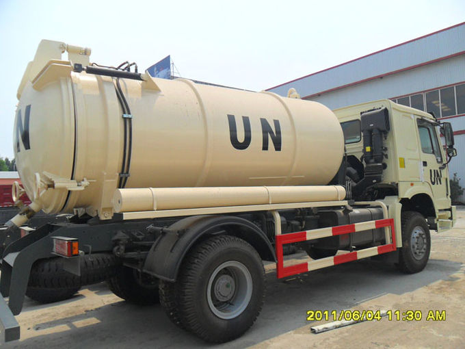 Hygiene-Unternehmens-Abwasser-Saug-LKW 8-12CBM LHD 4X2, flüssige überschüssige LKWs