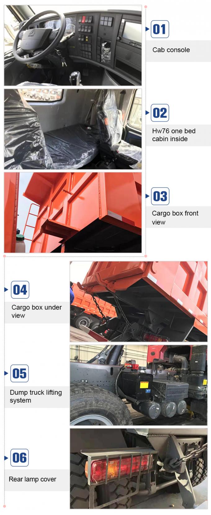 Kipplaster Sinotruk 6x4 mit der Umwerfenkörper-Plattform