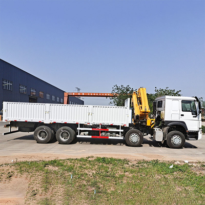 Neuer Sinotruk Howo Zaun Lkw 10 Tonnen Klappkran 12 Räder 400 PS zum Verkauf