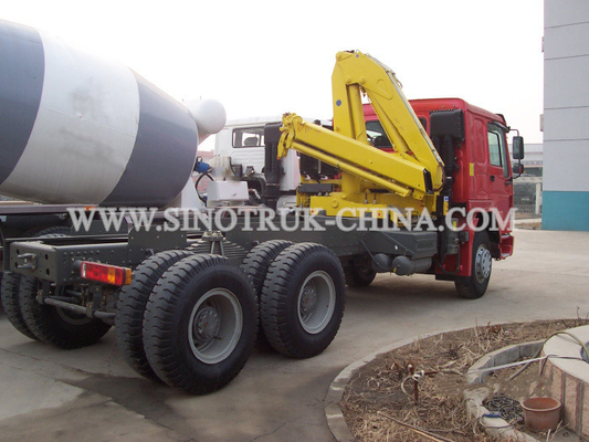LKW des Primärantrieb-6×4 brachte den hydraulischen roten/Gelb Kran vorbildliches ZZ4257N3247W an