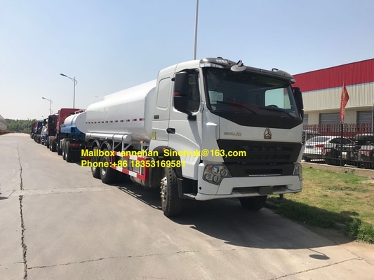 Sinotruk weißer Howo A7 Öl-Tankwagen Lhd Zz1257n4347n1 des Brennstoff-Tankwagen-6x4