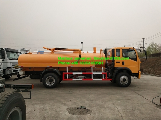 Saug-LKW des Abwasser-4-6m3 von Sinotruk 4x2 6 ermüdet mit Euro3