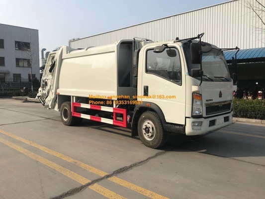 Kompressor-Müllwagen der Reifen-4x2 6 von Sinotruk Howo7 8M3-10M3
