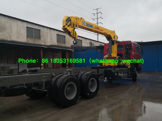 Brachte gerader Arm-LKW Sinotruk Xcmg 10T Kran mit 7000MM Fracht-Kasten Euro2 LHD an