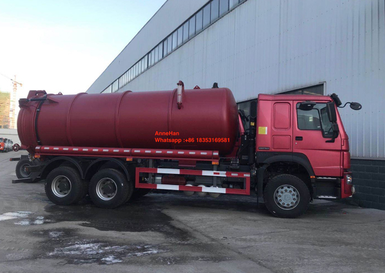 95km/h 10M3 16M3 Euro des Abwasser-Saug-LKW-4x2 2 LHD