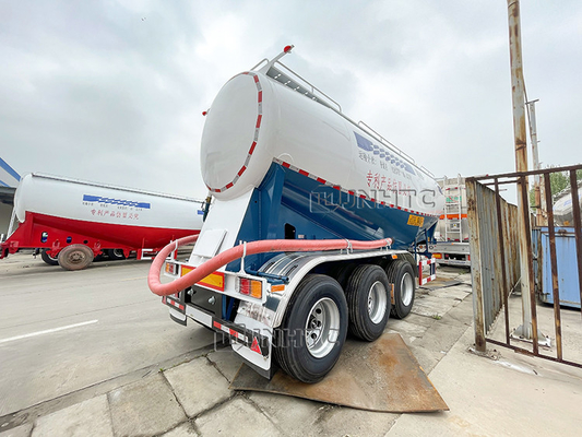 3 Axle Heavy Duty Semi Trailers Zement-Massengutschiff 50 CBM