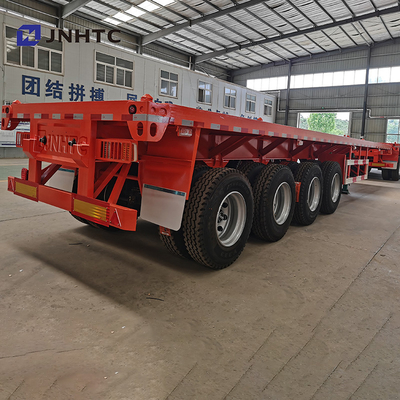 3 Achsen 4 Achsen 30t 40t Flachbett-Flachbett-Container-Sattelanhänger für Afrika