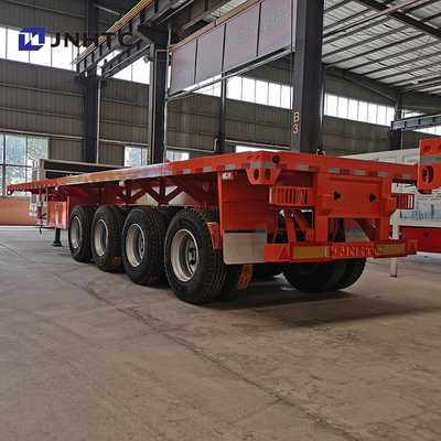 3 Achsen 4 Achsen 30t 40t Flachbett-Flachbett-Container-Sattelanhänger für Afrika