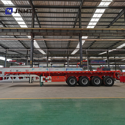 3 Achsen 4 Achsen 30t 40t Flachbett-Flachbett-Container-Sattelanhänger für Afrika