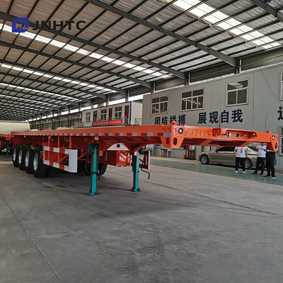 3 Achsen 4 Achsen 30t 40t Flachbett-Flachbett-Container-Sattelanhänger für Afrika