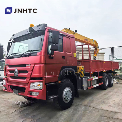 Sinotruk HOWO 6x4 Geradearm-Kranfahrzeug 10 Räder 340 PS 10 Tonnen