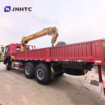 Sinotruk HOWO 6x4 Geradearm-Kranfahrzeug 10 Räder 340 PS 10 Tonnen