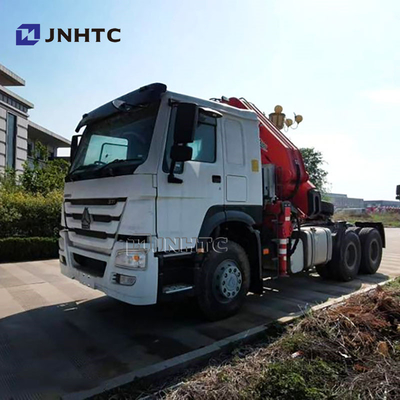 Fabrikpreis Sinotruk HOWO 6x4 Traktorfahrzeug mit 10 Tonnen Klappkran