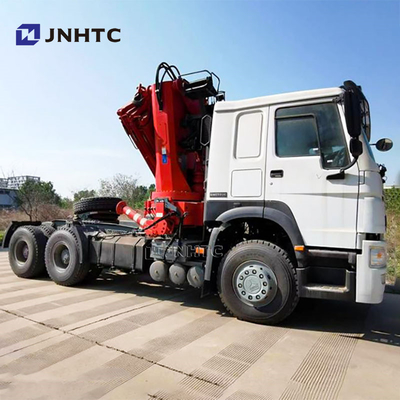 Fabrikpreis Sinotruk HOWO 6x4 Traktorfahrzeug mit 10 Tonnen Klappkran