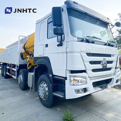 Sinotruk Howo Kranichtruck 8X4 10 Tonnen Ladung mit Klappkranichtrag 16 Räder 400 PS zum Verkauf