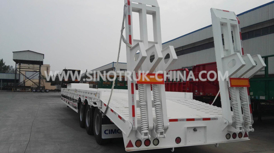 13.5M Niedrig-Bett Sattelschlepper 3 Achsen 315/80R22.5 PCS BPW ermüdet die optionalen ABS