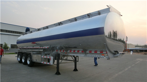Anhänger der Aluminiumlegierungs-Tanker-harten Beanspruchung halb 20 Tonnen mit 3 BPW-Achsen 12 Räder