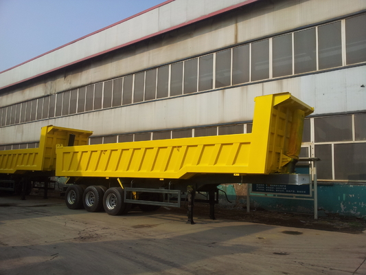 Drei Achsen 40 Räder des CBM-Dump-Kasten-Anhänger-12 für Baumaterial-Transport