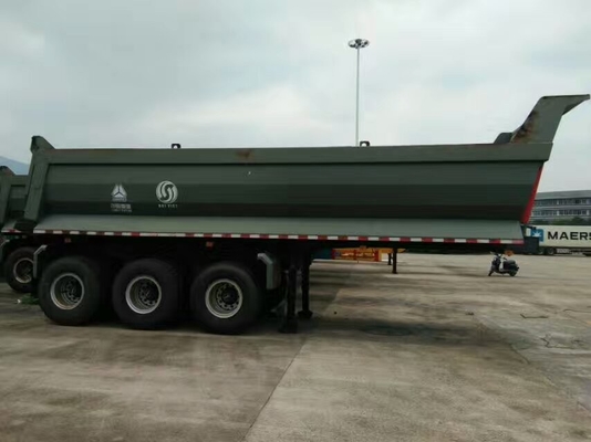 Hochgeschwindigkeitsdes kipper-70T Anhänger-LKW halb für Bergbau und Bau 25-45 CBM