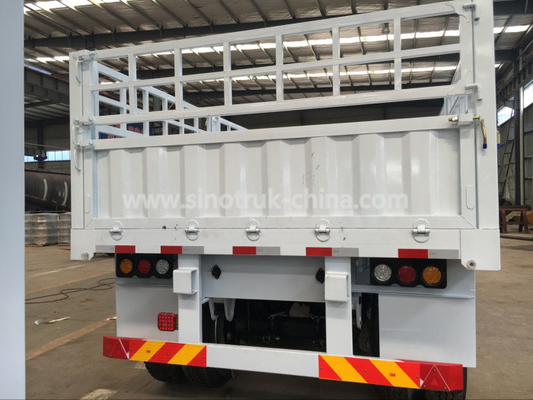 20 Tonnen 3 Räder ABS Dropside Anhänger der Achsen-harten Beanspruchung halb volle Anhänger-12 optional