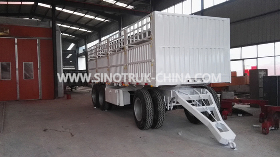 8 Achsen Dropside-Anhänger-Farbe der Rad-2 optional mit Dreieck-Rahmen und Vorhang-Seite