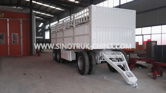 8 Achsen Dropside-Anhänger-Farbe der Rad-2 optional mit Dreieck-Rahmen und Vorhang-Seite