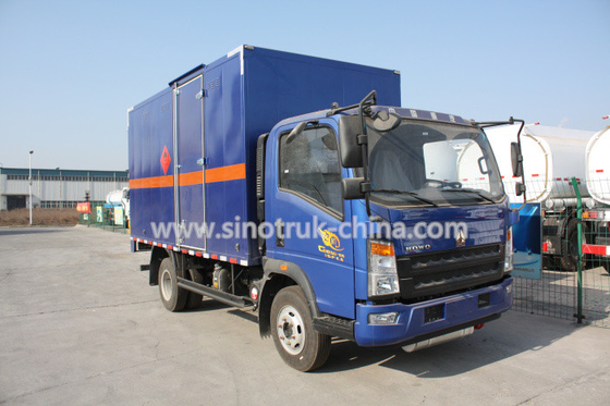 multi Farbe116hp feuergebührenhandels-LKWs, Licht cube van truck HOWO 4*2