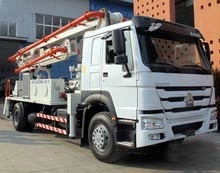 6 Rad-Betonpumpe-LKW-/Zementboom LKW mit 125M3/H mit hohem Ausschuss