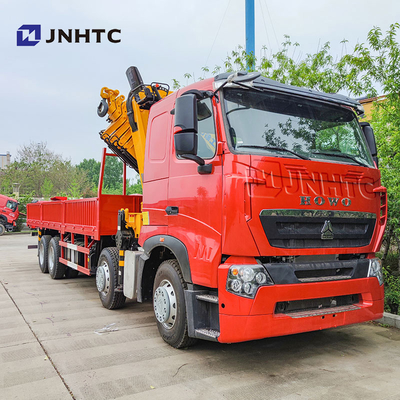 Howo T7H Neu 8*4 12 Räder 40 Tonnen 380 PS Kran Max 16 Tonnen Arm Ladung mit Kran