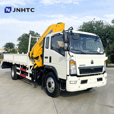 Neuer oder gebrauchter Lkw-Kran HOWO Ladekran Lkw mit Leiter 10 Tonnen Teleskopförmiger Bohrfahrzeug