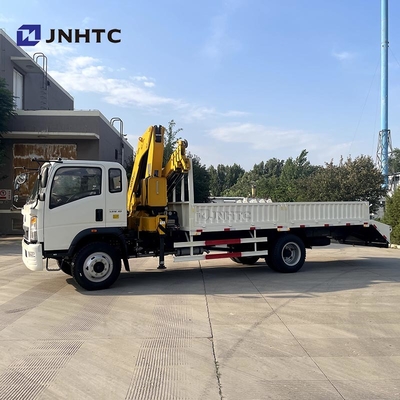 Neuer oder gebrauchter Lkw-Kran HOWO Ladekran Lkw mit Leiter 10 Tonnen Teleskopförmiger Bohrfahrzeug
