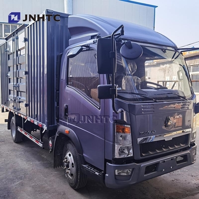 China Light Truck HOWO Van Tank Cargo 4X2 116 PS 6 Räder Box Truck zum Verkauf