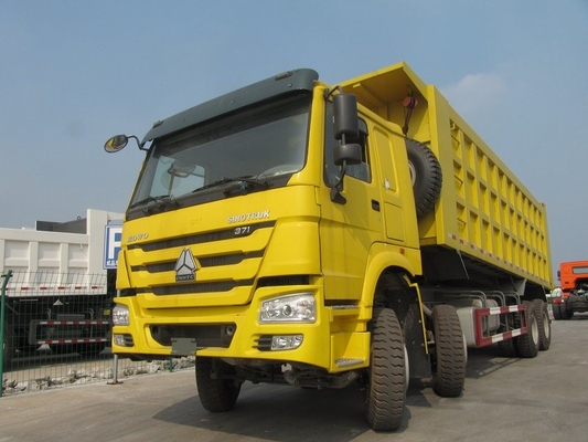 Gelber Kipplaster 371hp 20M3 RHD Sinotruk Howo 6x4 für 40-50 Tonnen laden
