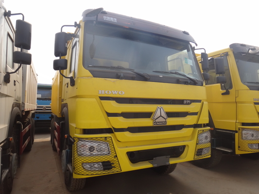 Gelber Kipplaster 371hp 20M3 RHD Sinotruk Howo 6x4 für 40-50 Tonnen laden