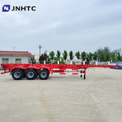 Anpassbarer 20 Fuß 40 Fuß erweiterter Container Chassis Verkauf 3 Achsen Container Anhänger Skelett Semi Anhänger LKW