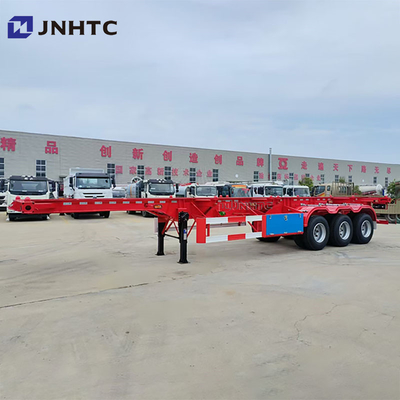 Anpassbarer 20 Fuß 40 Fuß erweiterter Container Chassis Verkauf 3 Achsen Container Anhänger Skelett Semi Anhänger LKW