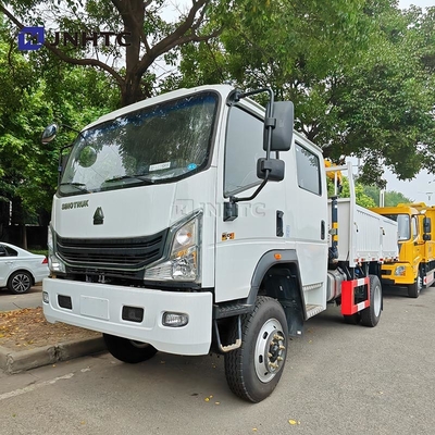 HOWO Kranich 4X2 6 Räder Kranich 5 Tonnen Lastwagen mit 12 Tonnen Geraden Arm Kranich