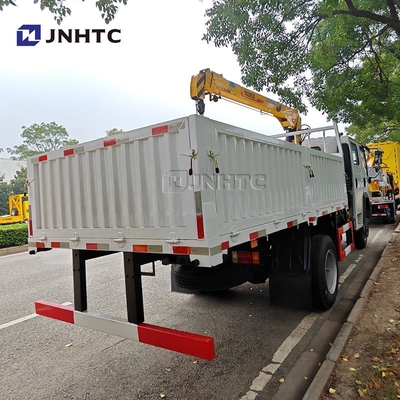 HOWO Kranich 4X2 6 Räder Kranich 5 Tonnen Lastwagen mit 12 Tonnen Geraden Arm Kranich
