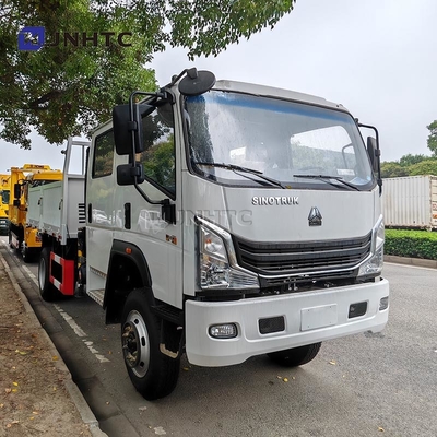 HOWO Kranich 4X2 6 Räder Kranich 5 Tonnen Lastwagen mit 12 Tonnen Geraden Arm Kranich