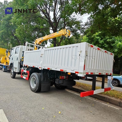 HOWO Kranich 4X2 6 Räder Kranich 5 Tonnen Lastwagen mit 12 Tonnen Geraden Arm Kranich
