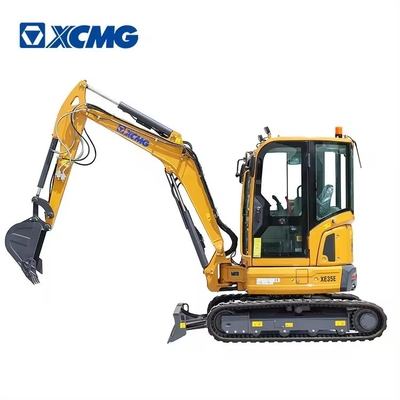 Billiger Preis XCMG XE35E 3 Tonnen Hydraulischer Multifunktions-Minibagger 2,8 Tonnen kleiner Bagger für die Gartenfarm