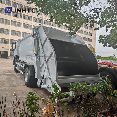 HOWO Müllwagen Verdichter 4x2 Euro 2 Abfallentsorgung Müllbehälter Hinterlader Lkw Grüner Diesel Modell Neues