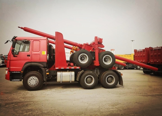 Rechte treibende Klotz-Fördermaschinen-LKW Sinotruk Howo 6*6 400l Marke mit irgendeiner Farbe