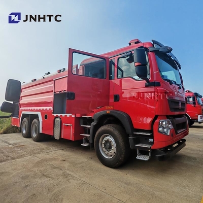 HOWO Feuerwehrfahrzeug 6X4 480 PS 5000 L Wasser Schaum Tanker Feuerwehrfahrzeug Mini Feuerwehrfahrzeug