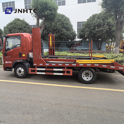 Schleppen von 3 Fahrzeugen Sinotruk HOWO 4X2 Doppeldeck 5t 6t Dieselbrennstoff Volllandung Wrecker Rettungsfahrzeug Flachbett Schleppwagen