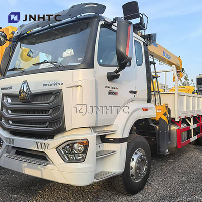 Knuckle Boom 8 Tonnen Hydraulik HOWO NX Ladung Flatbed Truck Montiert Kran zum Verkauf