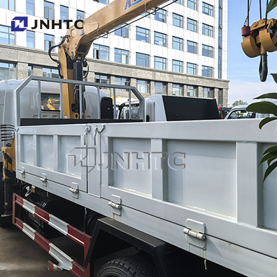 China Top Howo 4x2 Leichtfrachtwagen Montierter Kran Hydraulischer 3Ton 4Ton 5Ton Teleskop-Pickup Boom-Kran zum Verkauf