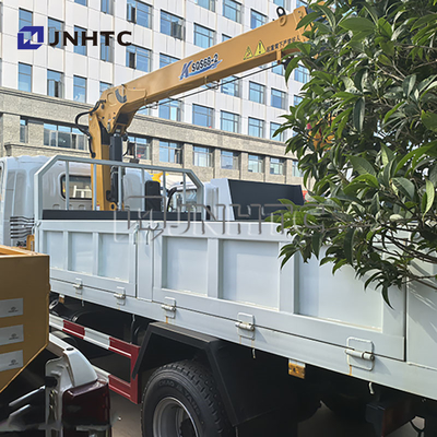 China Top Howo 4x2 Leichtfrachtwagen Montierter Kran Hydraulischer 3Ton 4Ton 5Ton Teleskop-Pickup Boom-Kran zum Verkauf