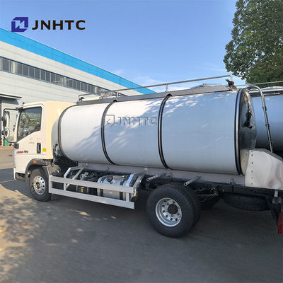 HOWO 8cbm Kraftstoffbehälter LKW Leichtlastölbehälter LKW Mobilbehälter LKW Aluminiumbrennstoffbehälter zum Verkauf