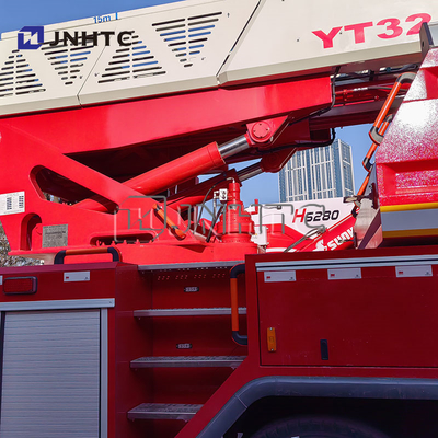 6x4 Antrieb 32 Meter Arbeitshöhe Treppe Feuerwehrfahrzeug für Rettung von Hochhäusern